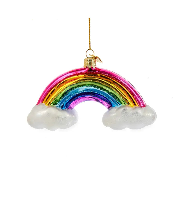 Rainbow Glass Ornament