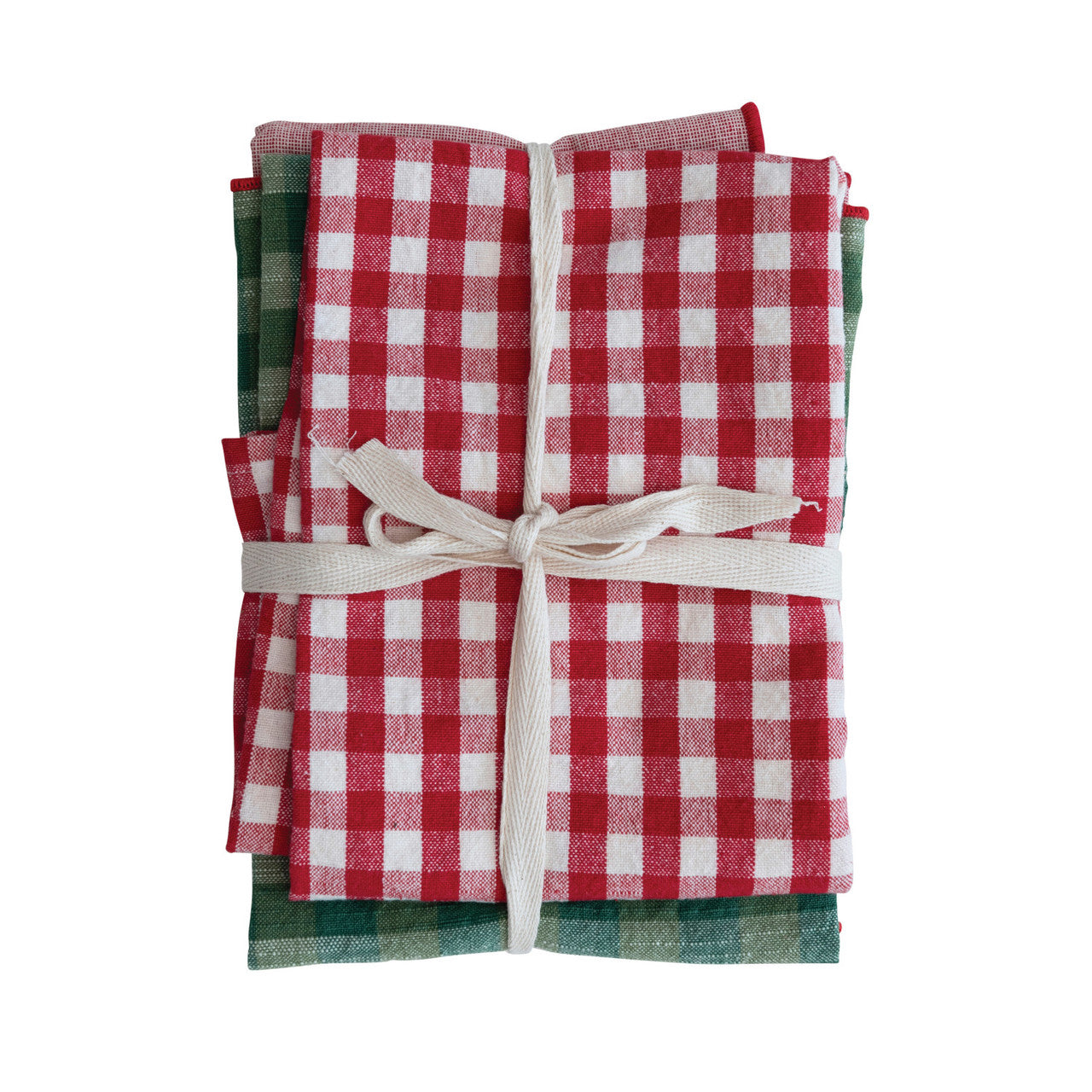 Holiday Gingham Tea Towels