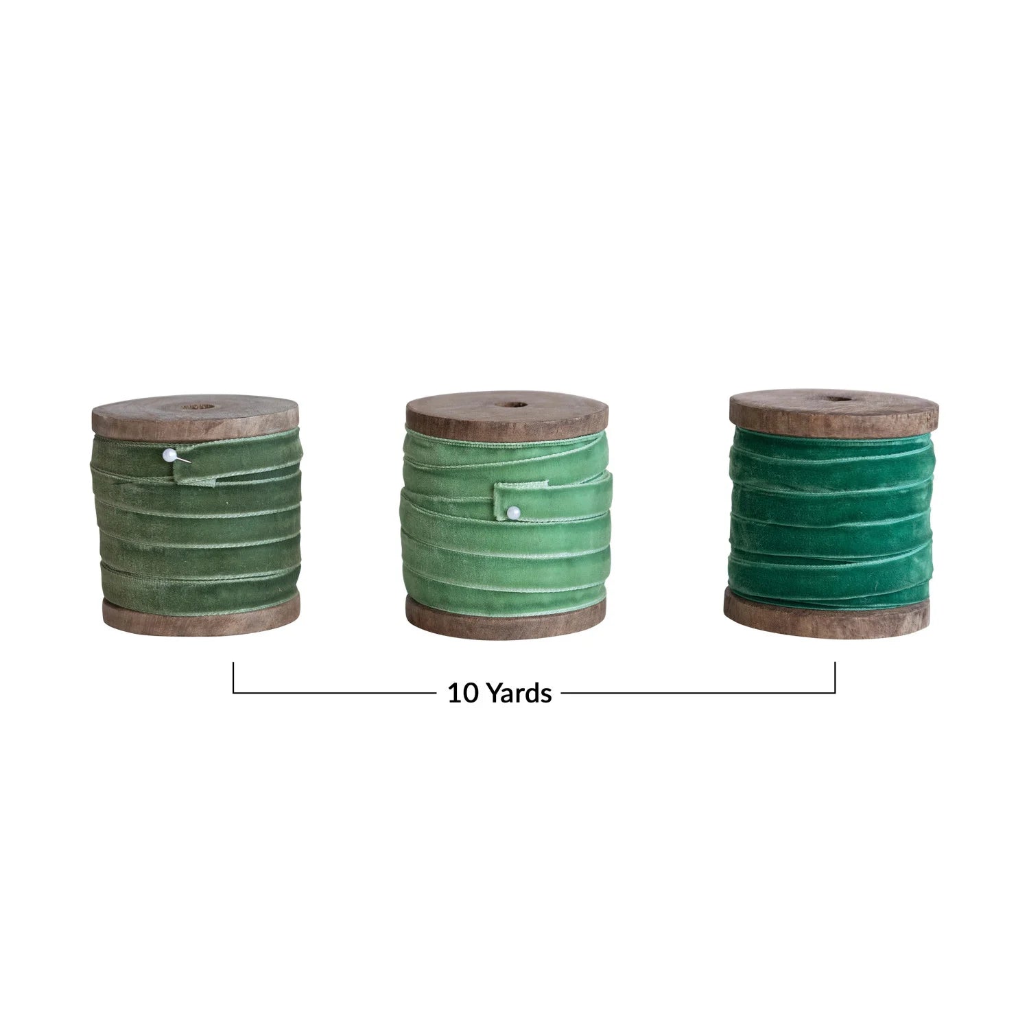 Velvet Ribbon on Wood Spool