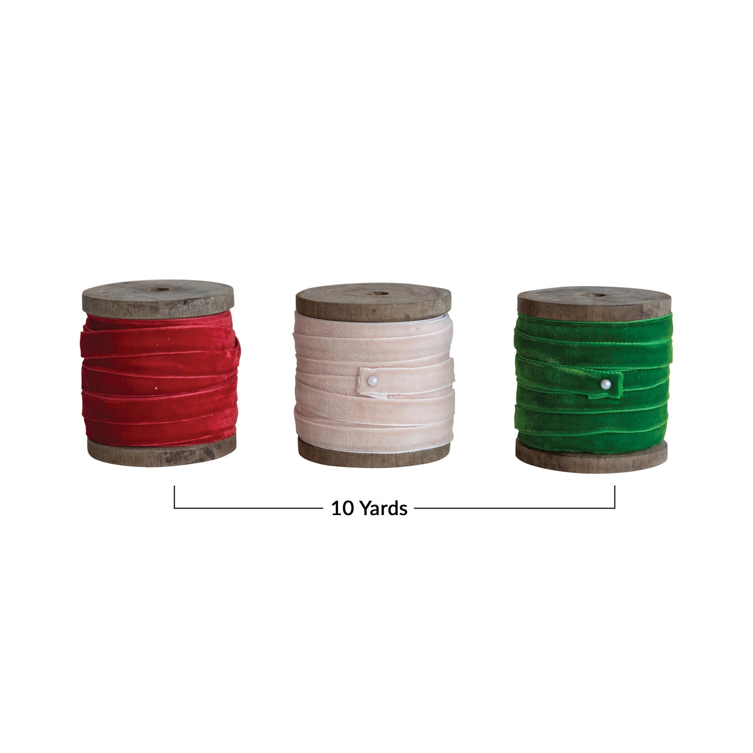 Velvet Ribbon on Wood Spool