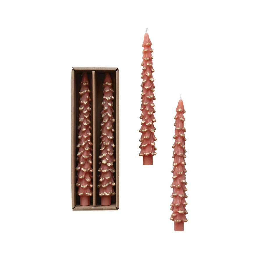 Unscented Tree Shaped Taper Candles