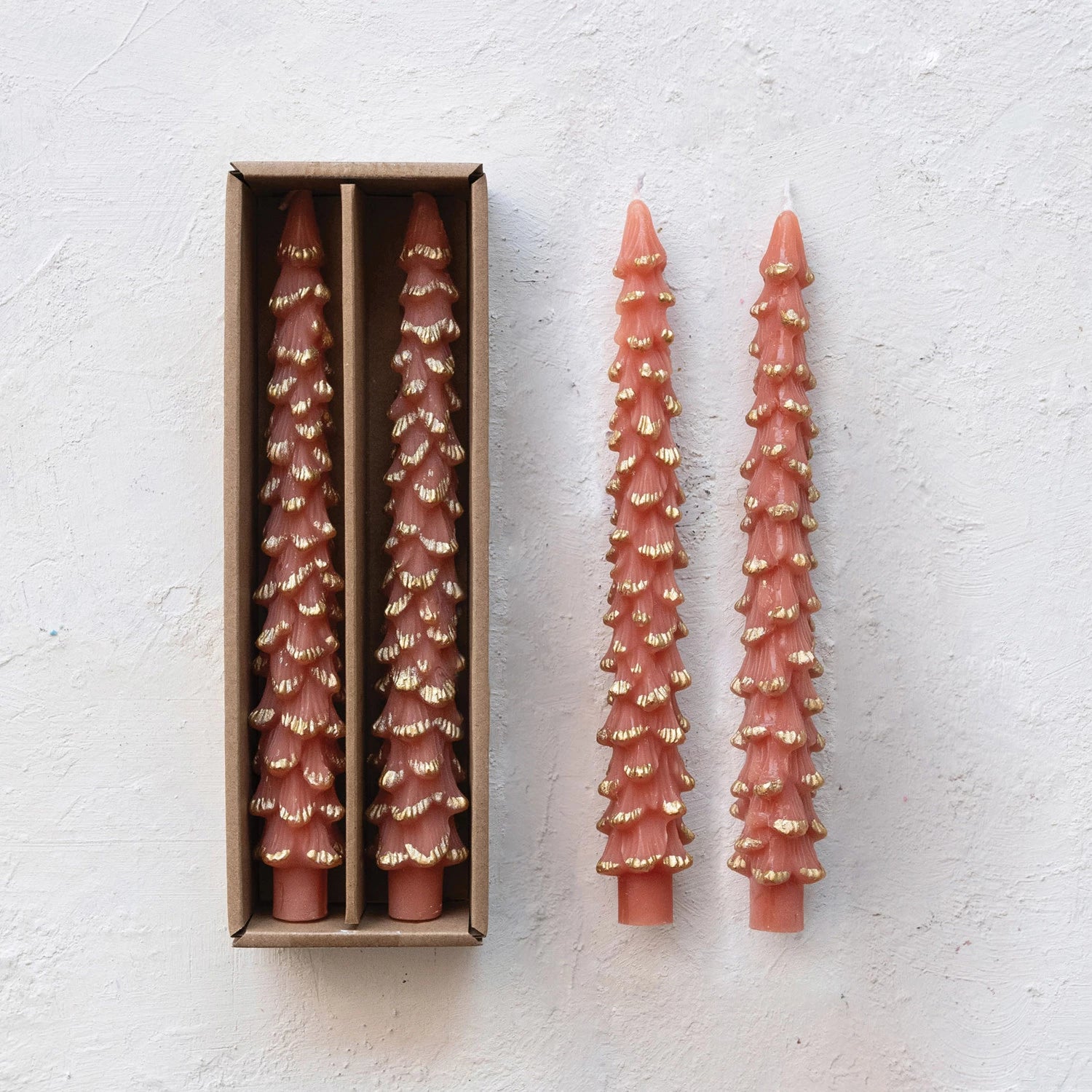 Unscented Tree Shaped Taper Candles