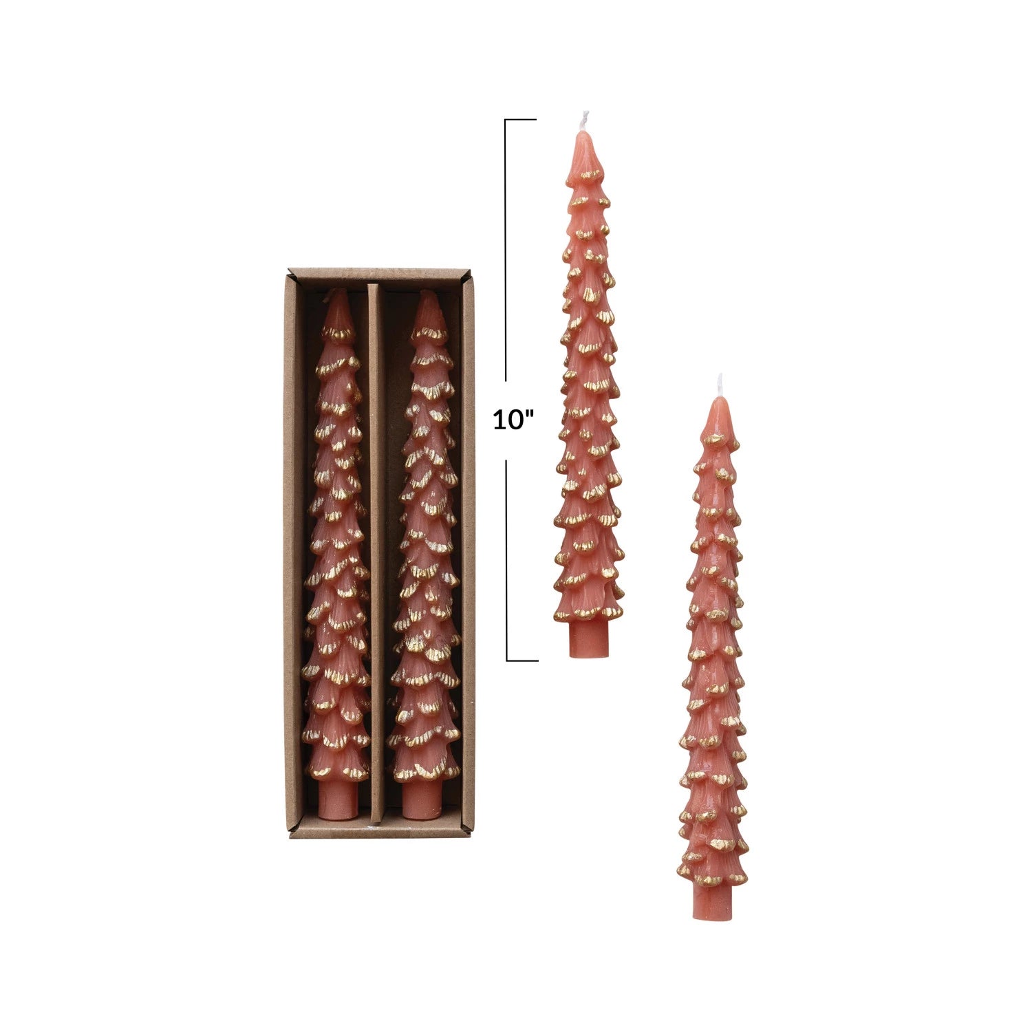 Unscented Tree Shaped Taper Candles