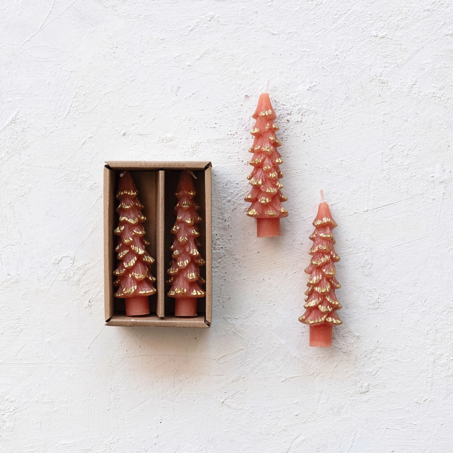 Unscented Tree Shaped Taper Candles