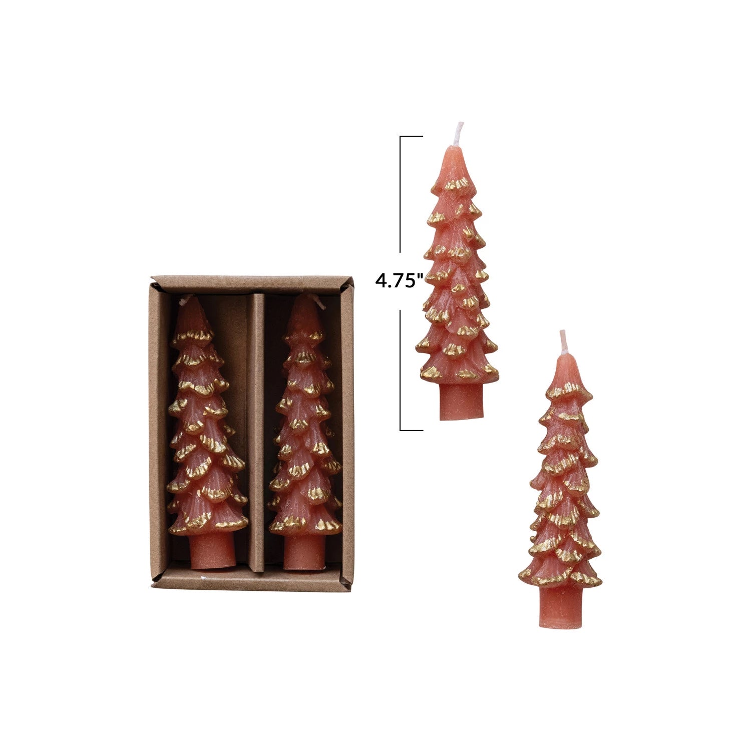 Unscented Tree Shaped Taper Candles