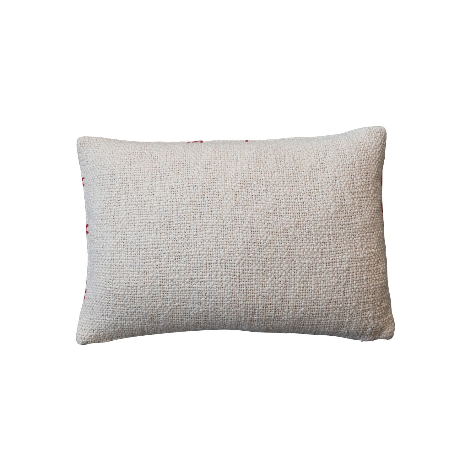 Ho Ho Ho Embroidery Lumbar Pillow