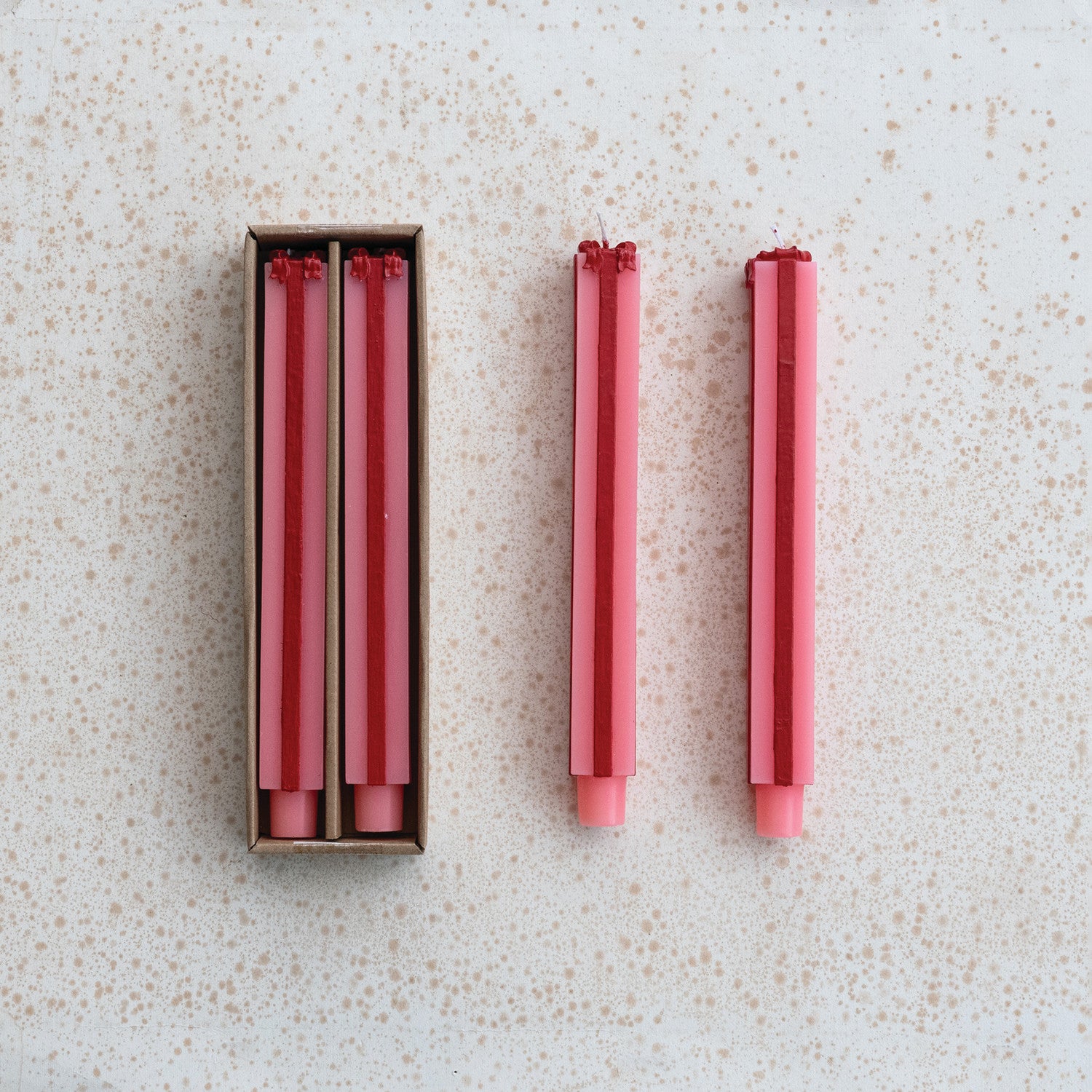 Unscented Package Shaped Taper Candles