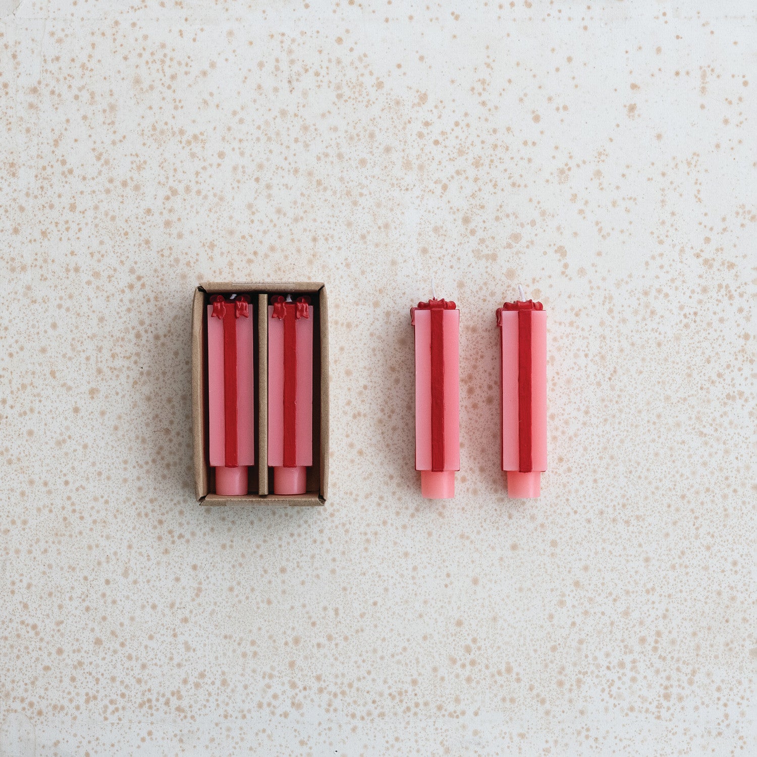 Unscented Package Shaped Taper Candles