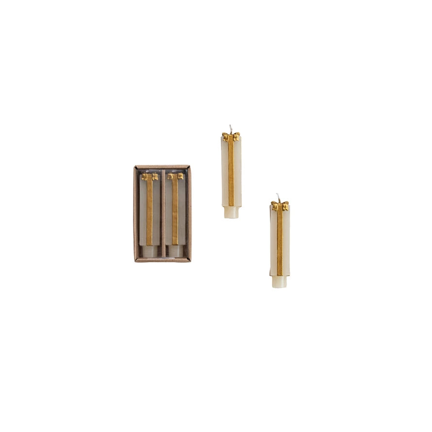 Unscented Package Shaped Taper Candles