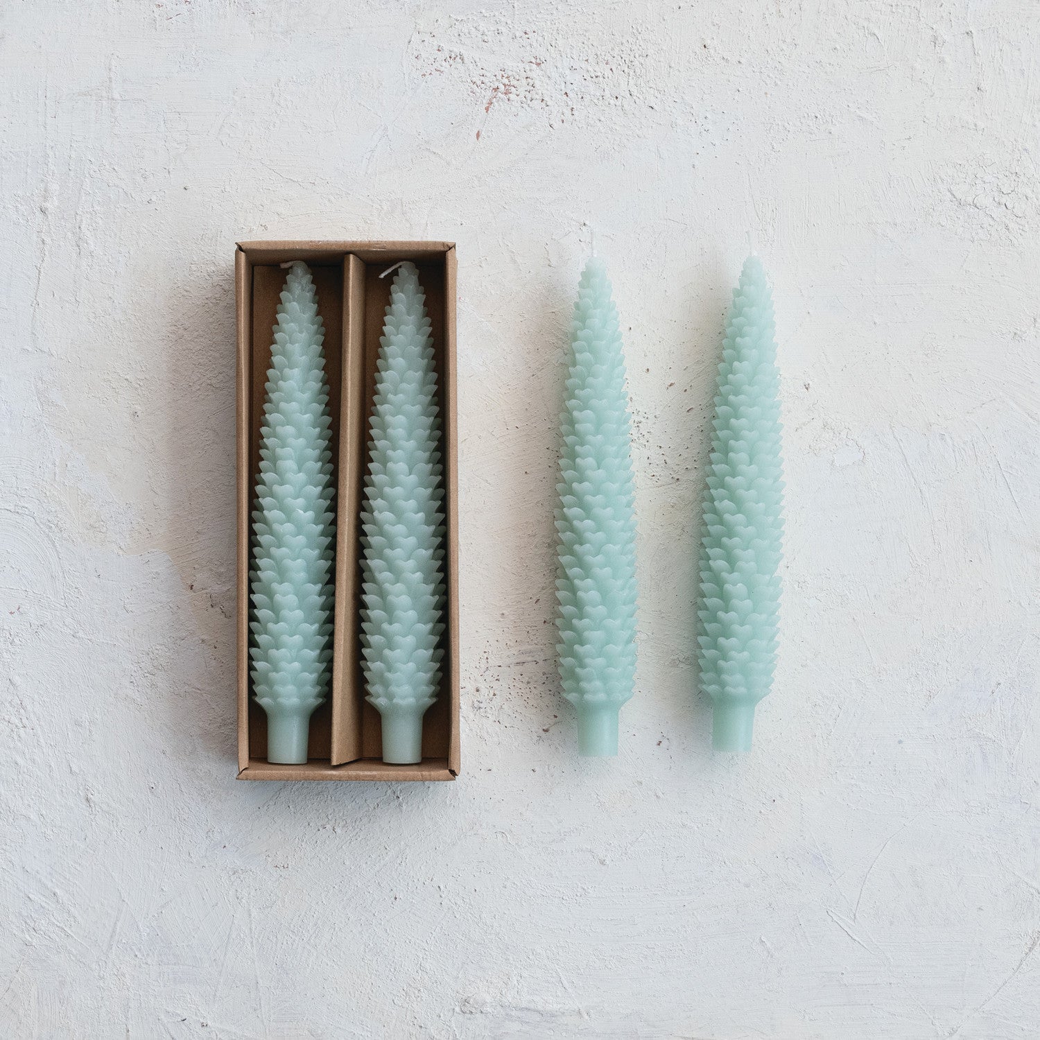 Unscented Pinecone Shaped Taper Candles