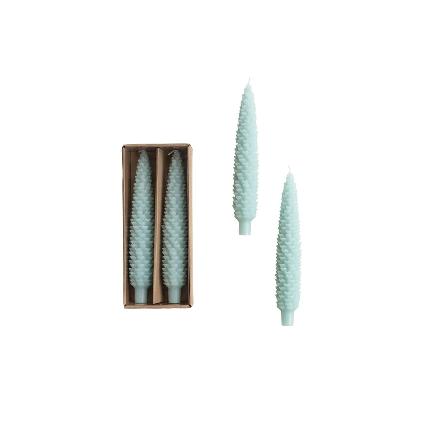 Unscented Pinecone Shaped Taper Candles