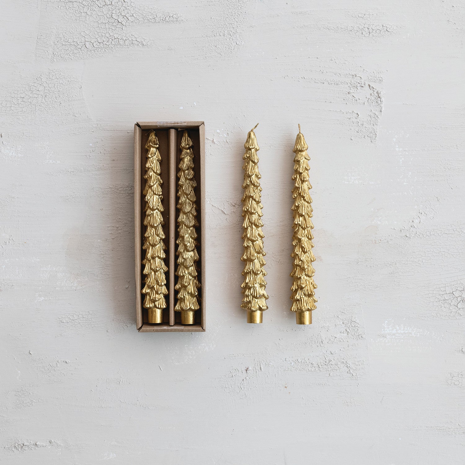 Unscented Tree Shaped Taper Candles