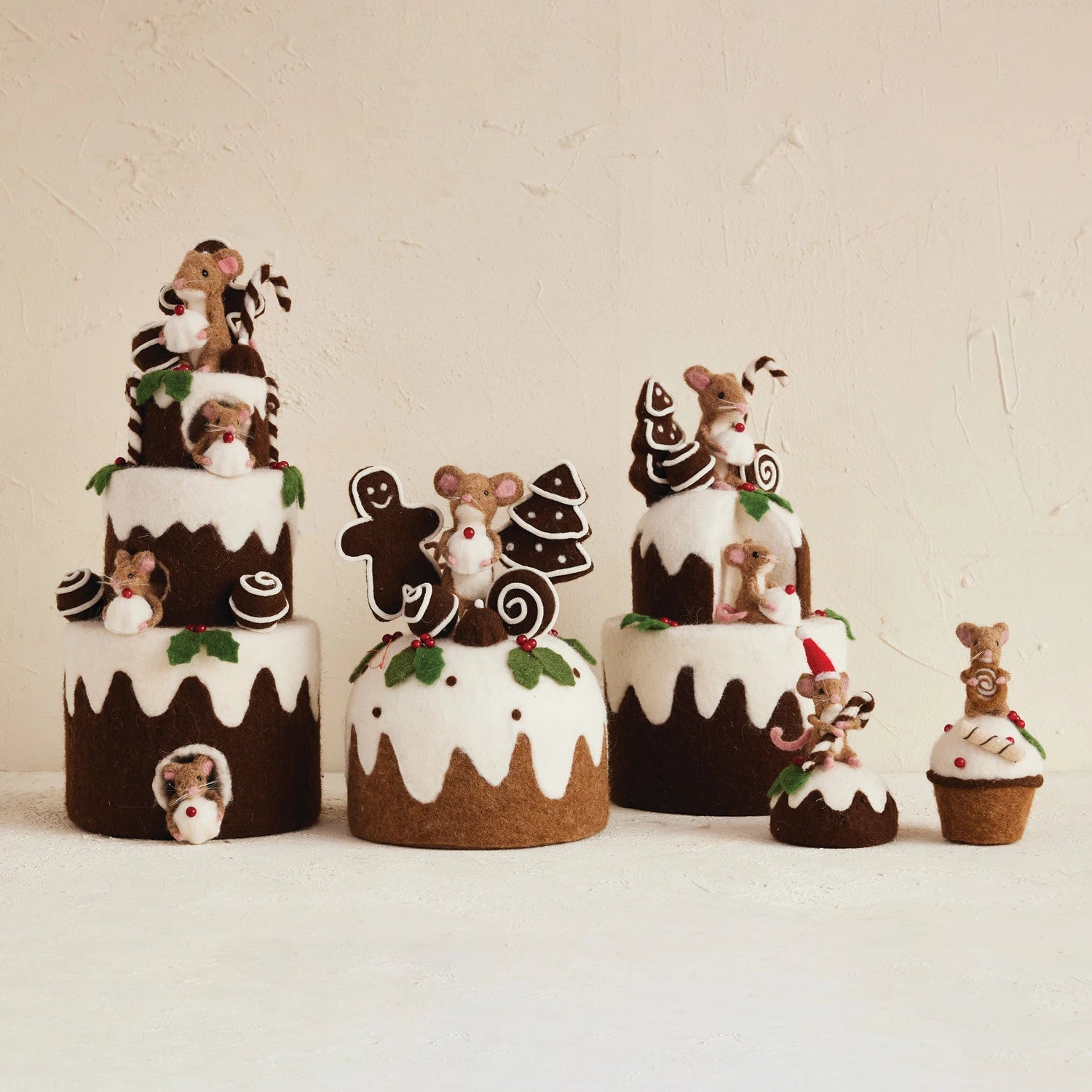 Handmade Wool Felt Cake