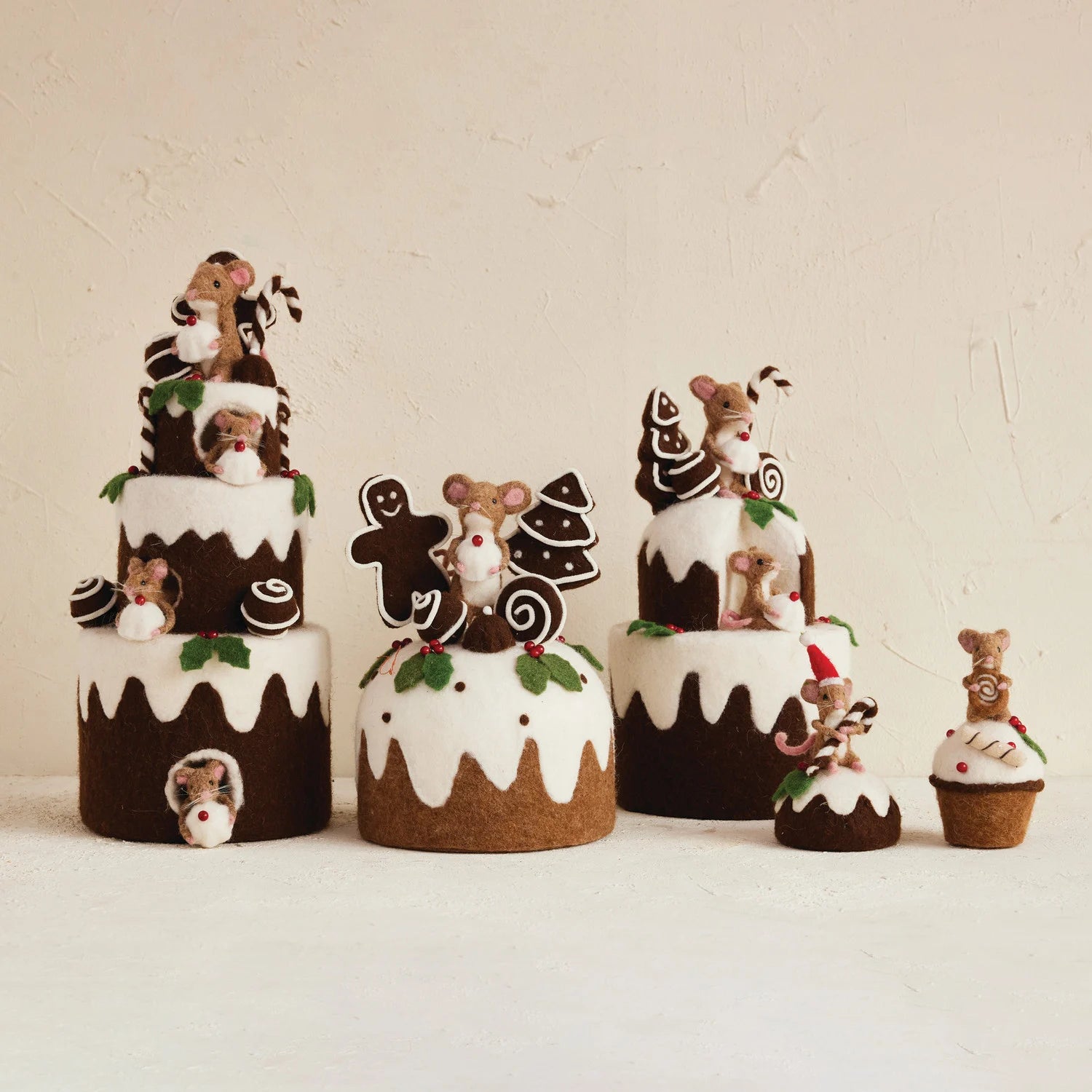 Handmade Wool Felt 3-Tier Cake