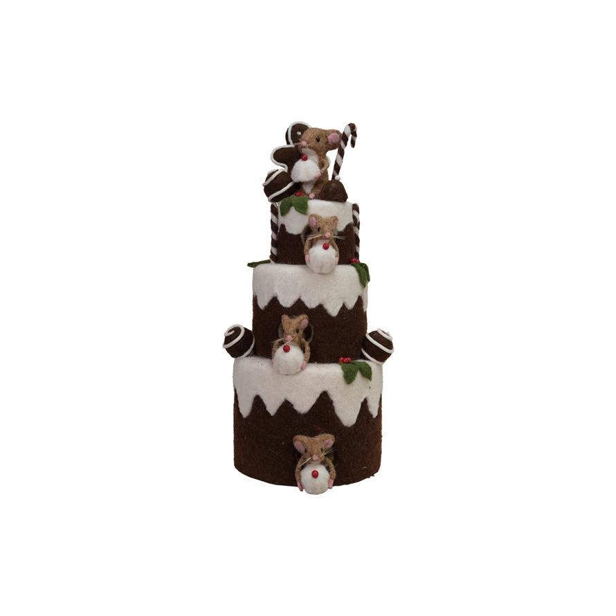 Handmade Wool Felt 3-Tier Cake