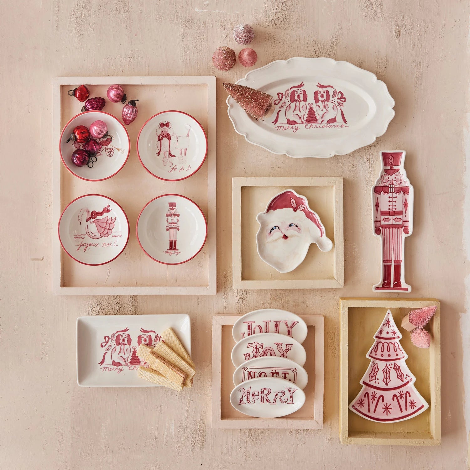 Stoneware Santa Shaped Plate