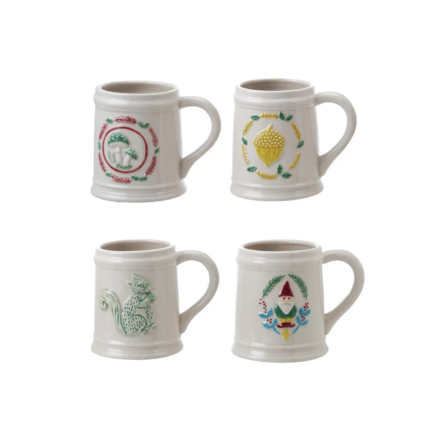 Hand-Painted Woodland Mug