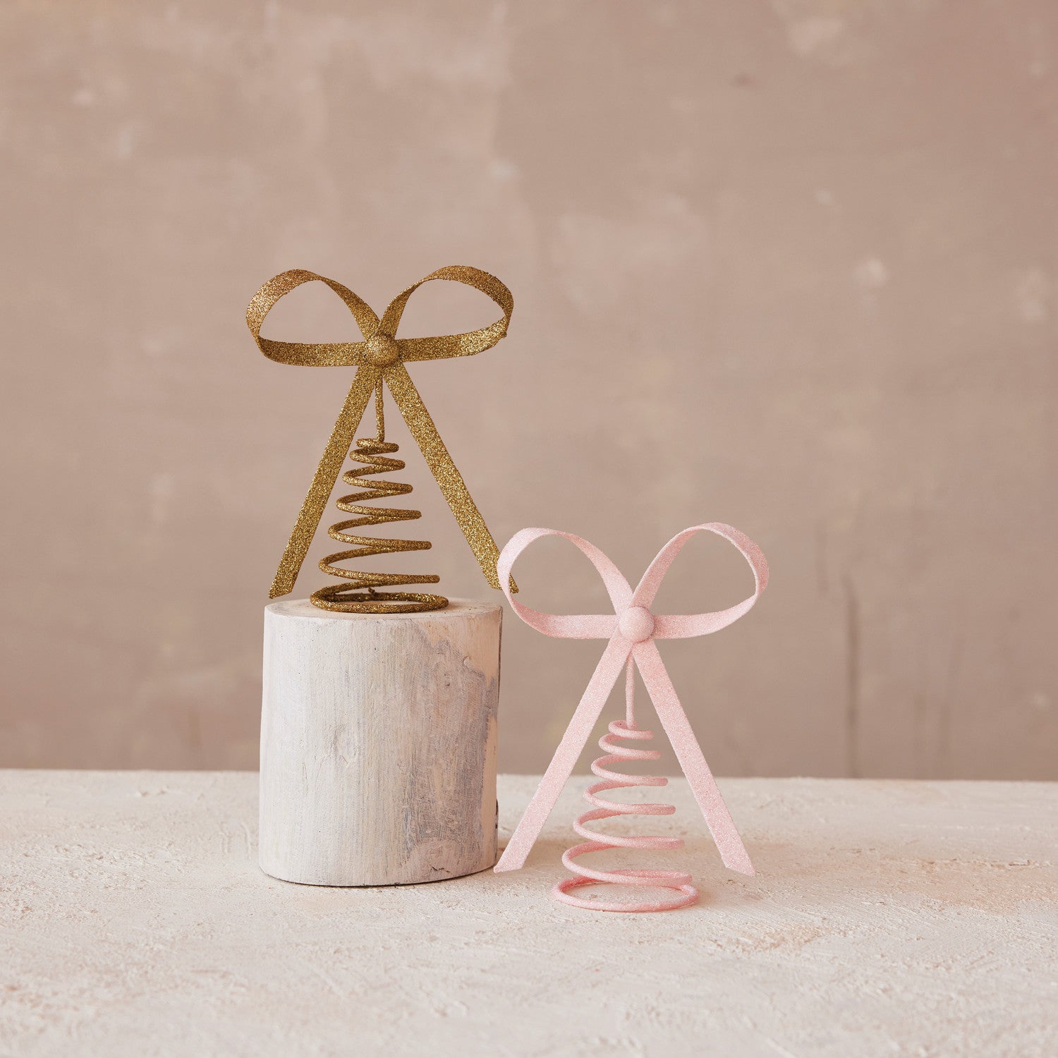Metal Bow Tree Topper