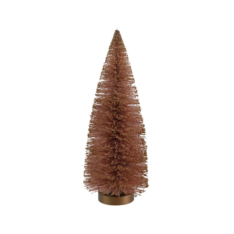 Glittered Bottle Brush Tree