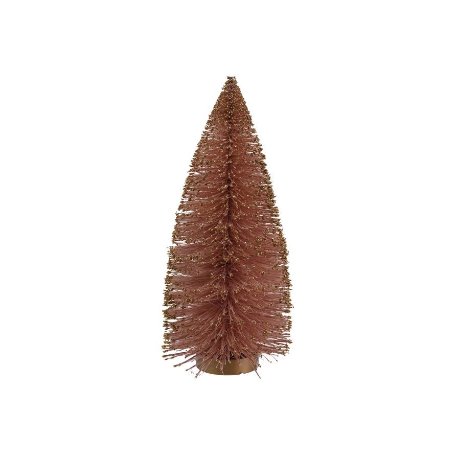 Glittered Bottle Brush Tree