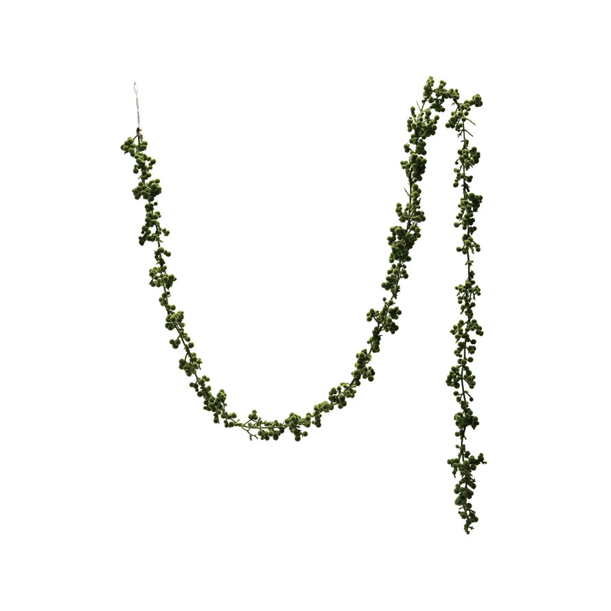 Flocked Foam Ball Garland