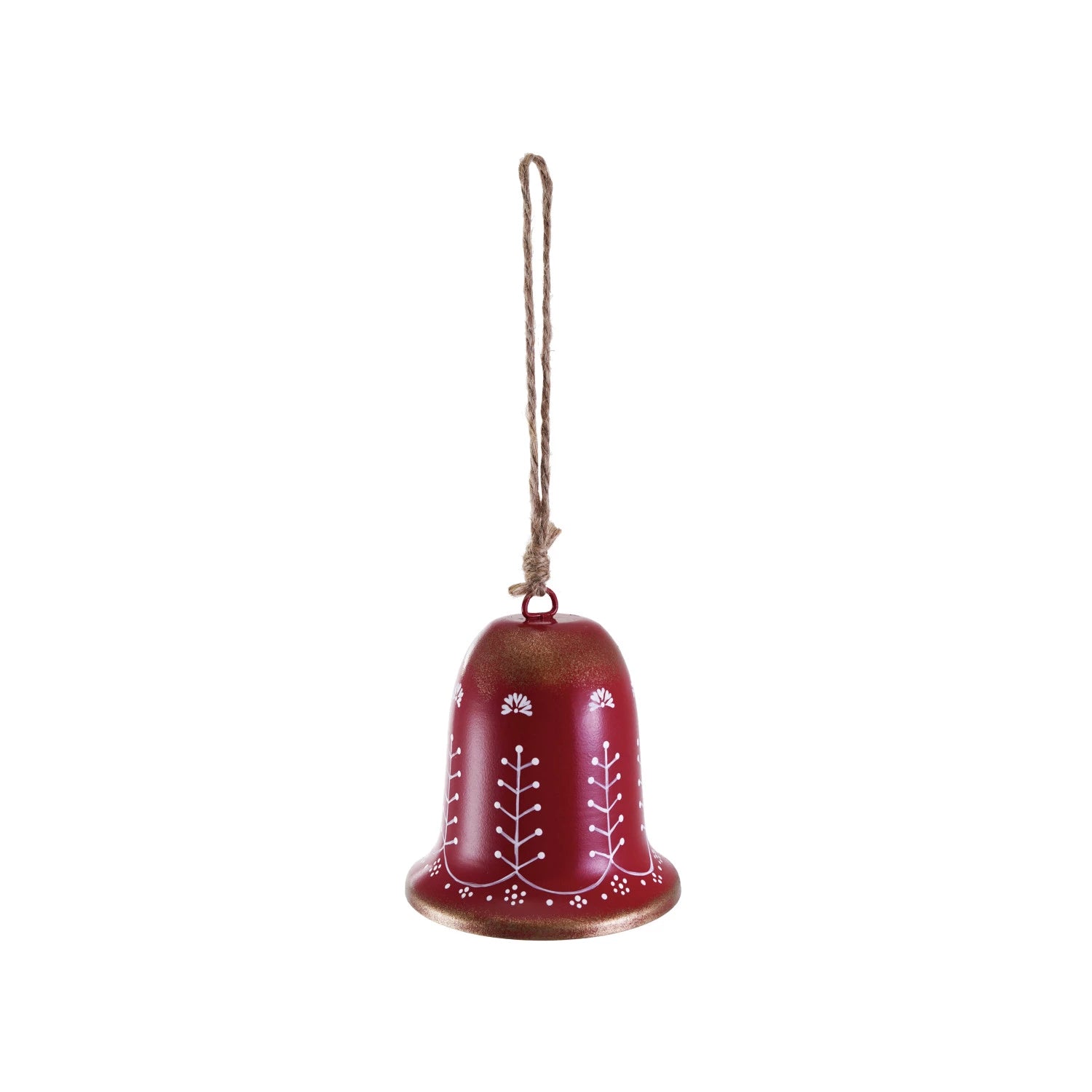 Botanical Metal Bell Ornament