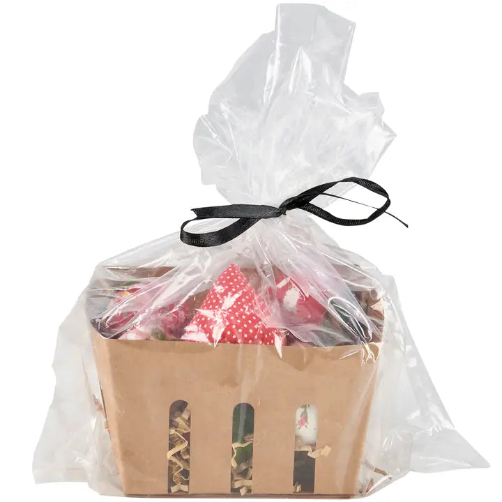 Fabric Strawberries in Basket