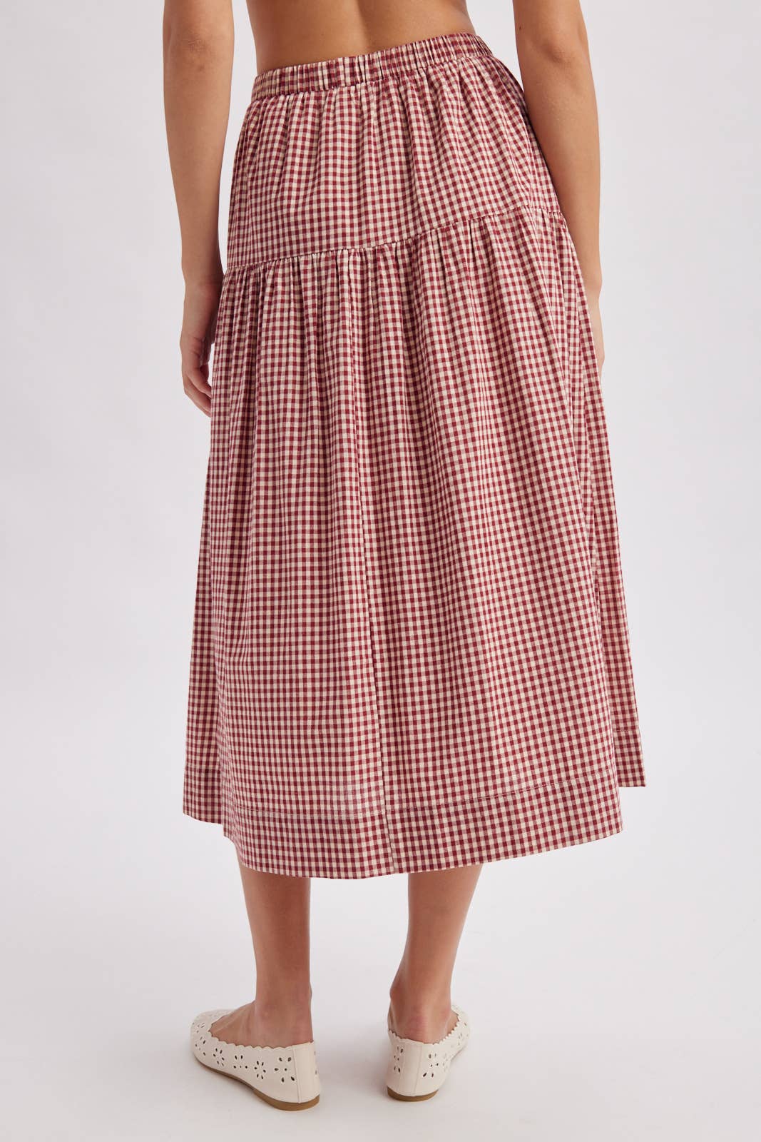 The Kellan Gingham Maxi Skirt
