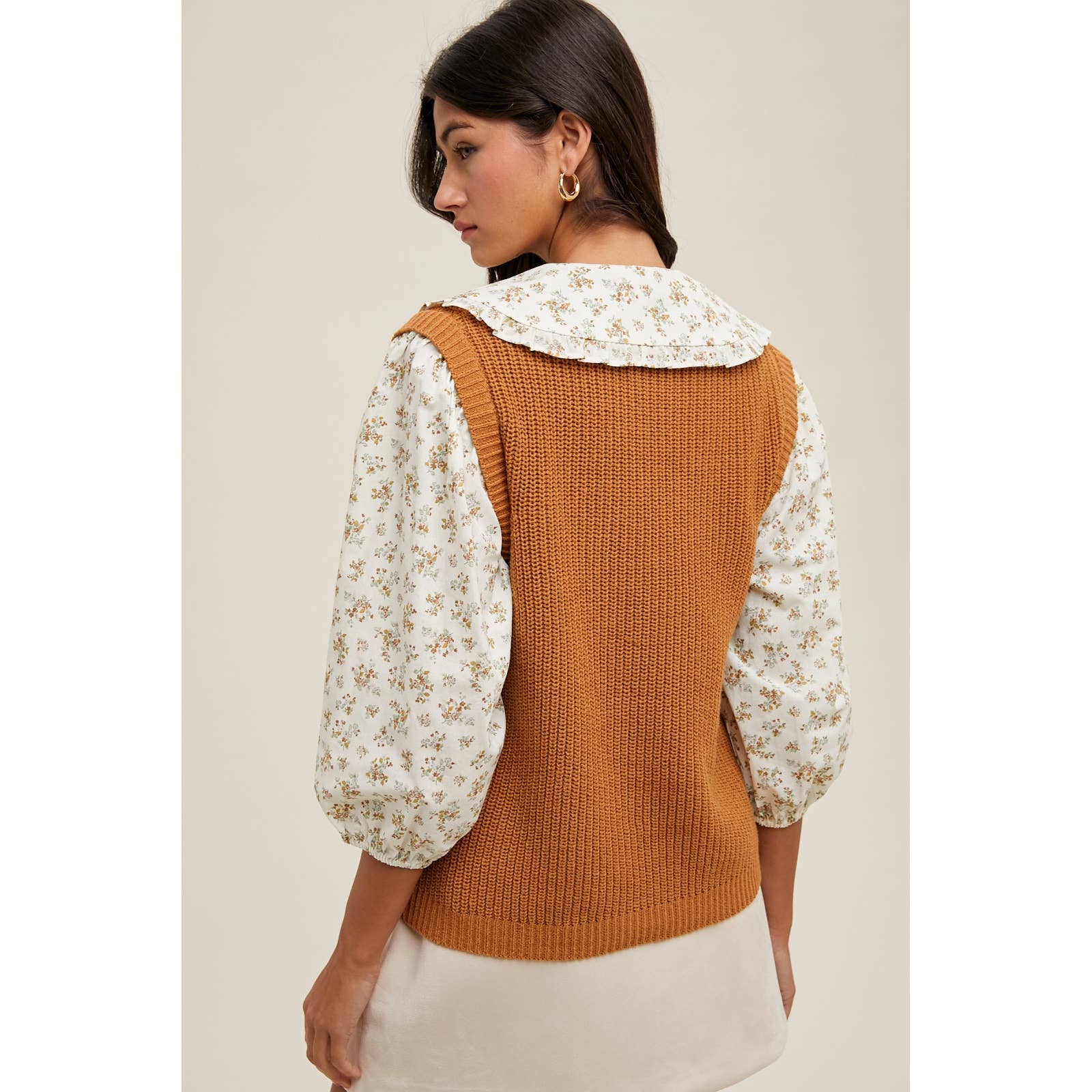 The Willow Floral Sweater Blouse