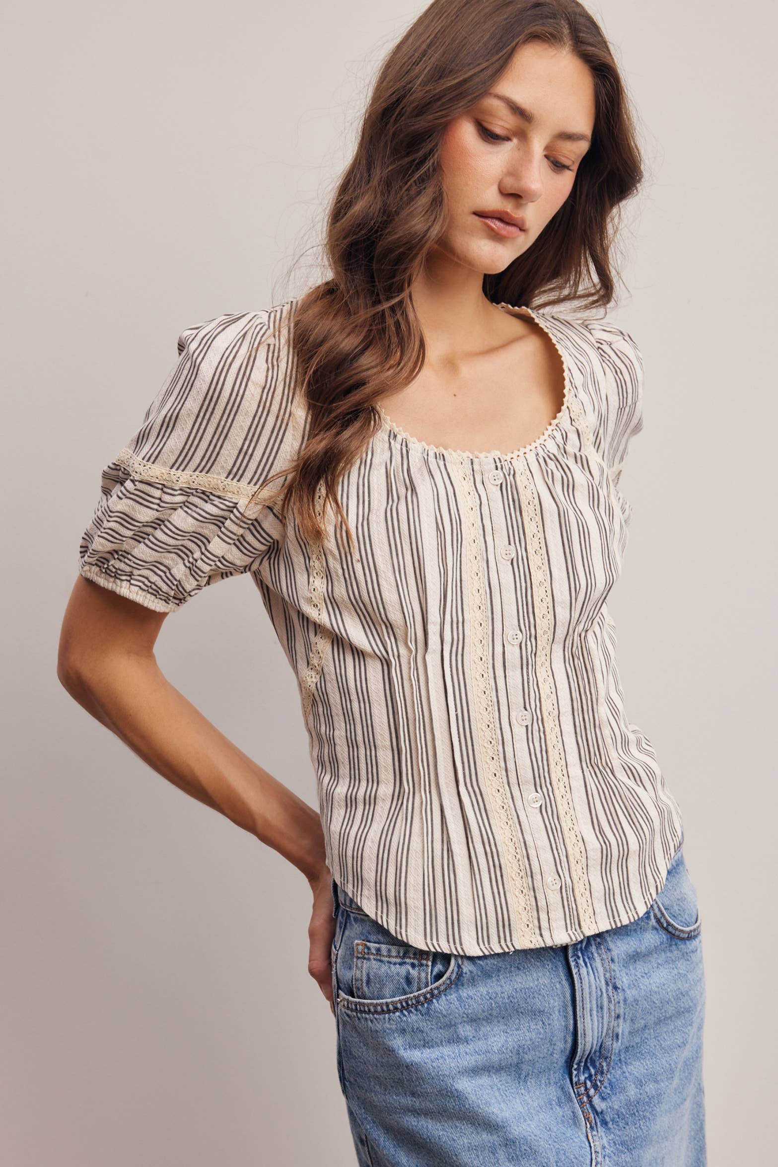 The Rory Stripped Blouse