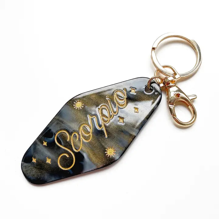 Zodiac Motel Key Chain