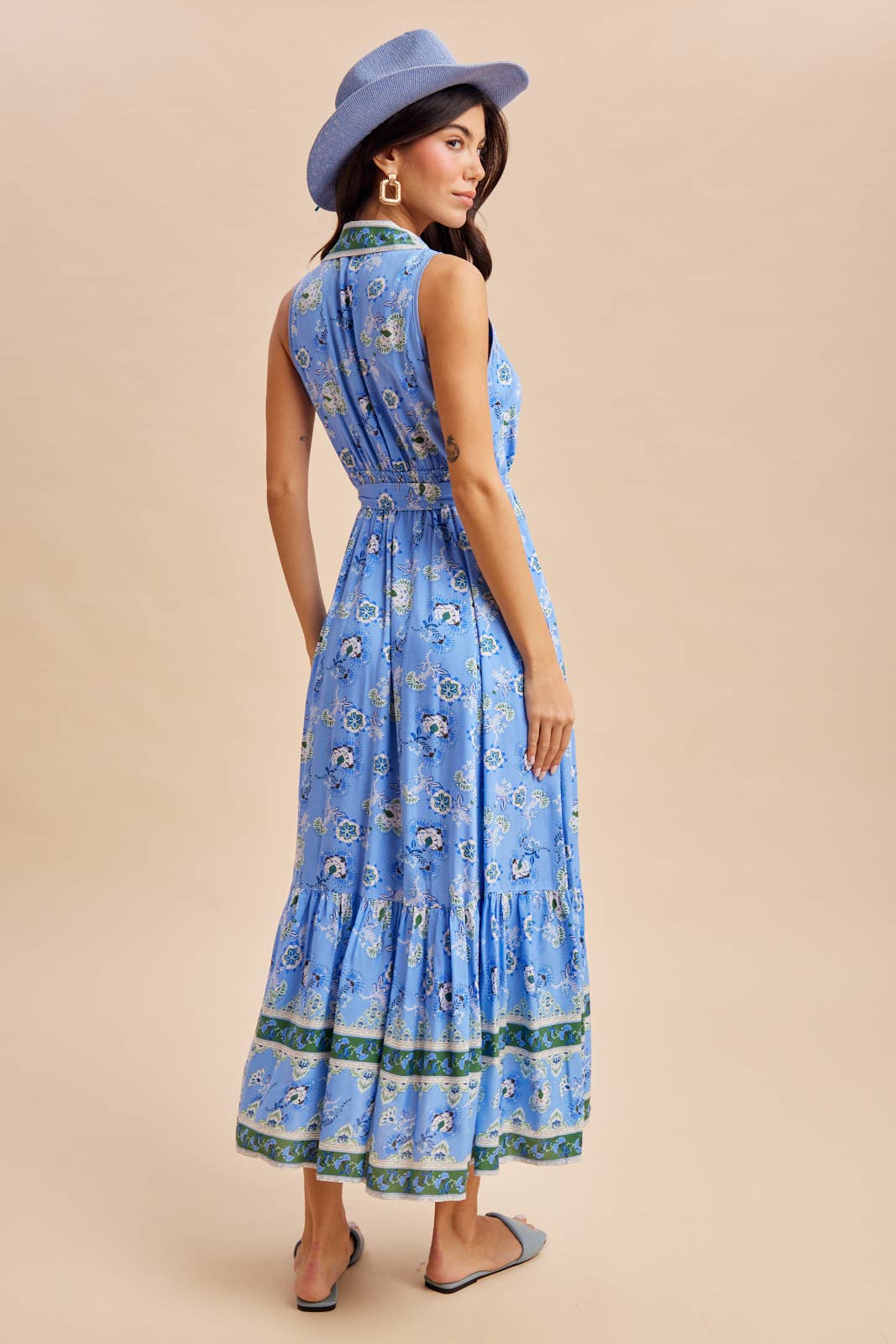 The Jacee Button Down Maxi Dress