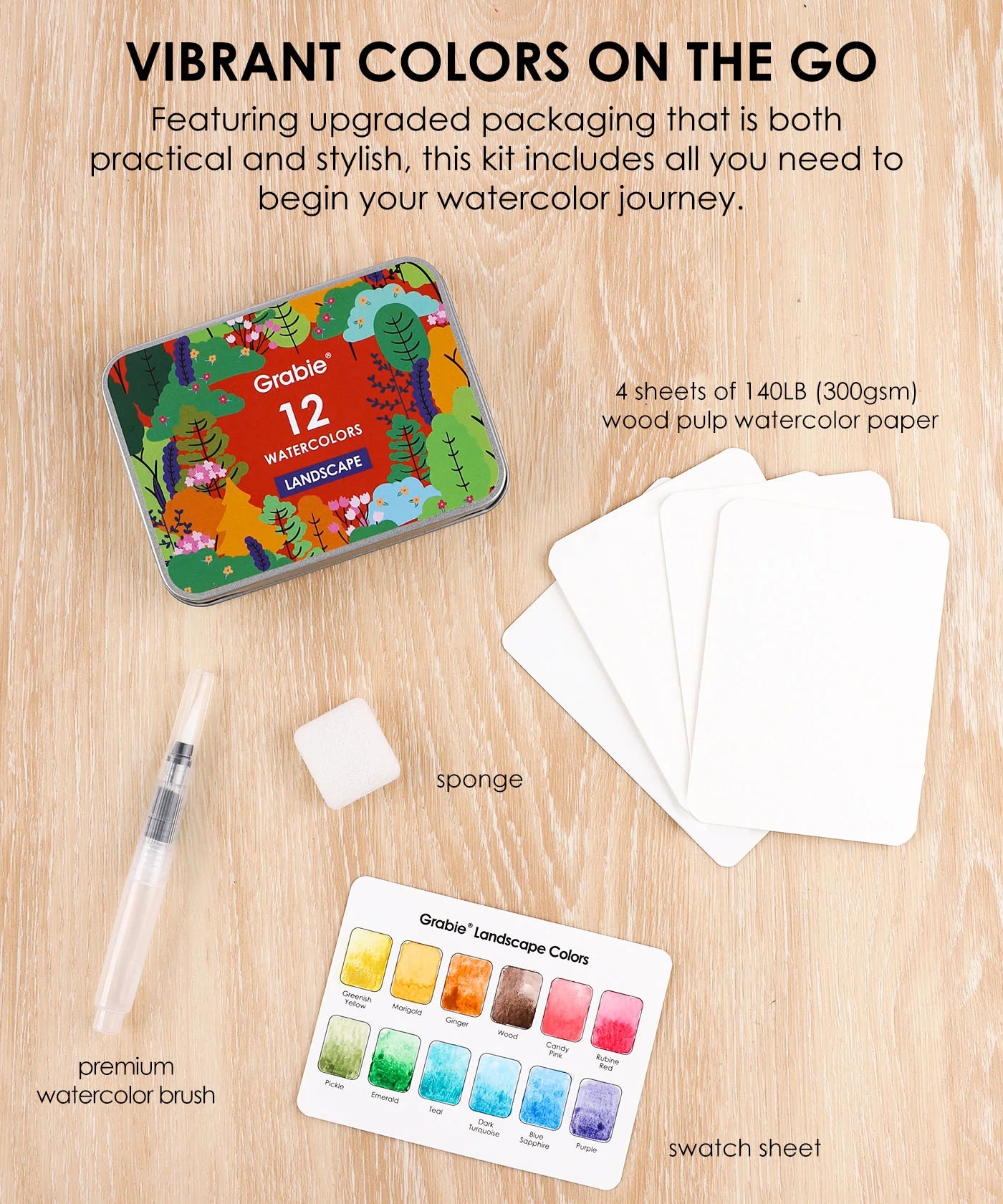 Themed Watercolor Coloring Club Box