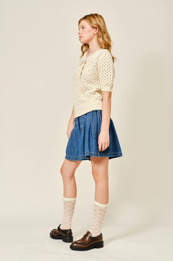 The Desirae Crochet Shirt