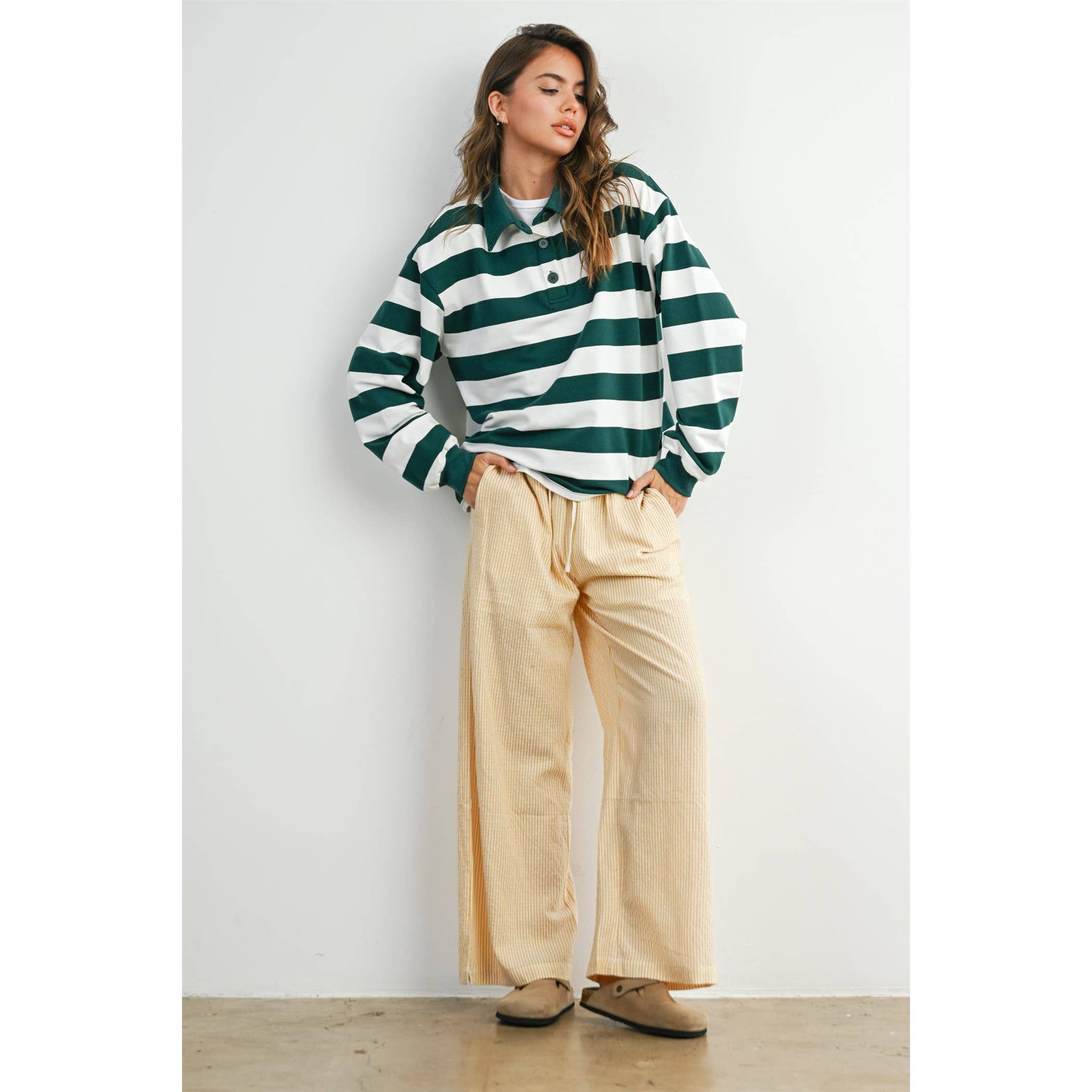The Palmer Striped Rugby Sweatshirt