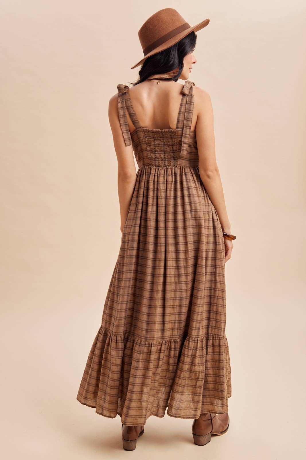 The Tally Tartan Maxi Dress