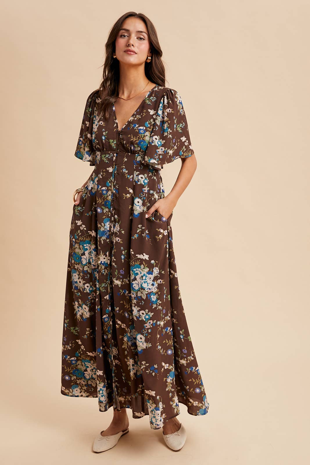 The Alyssa Button Down Maxi Dress