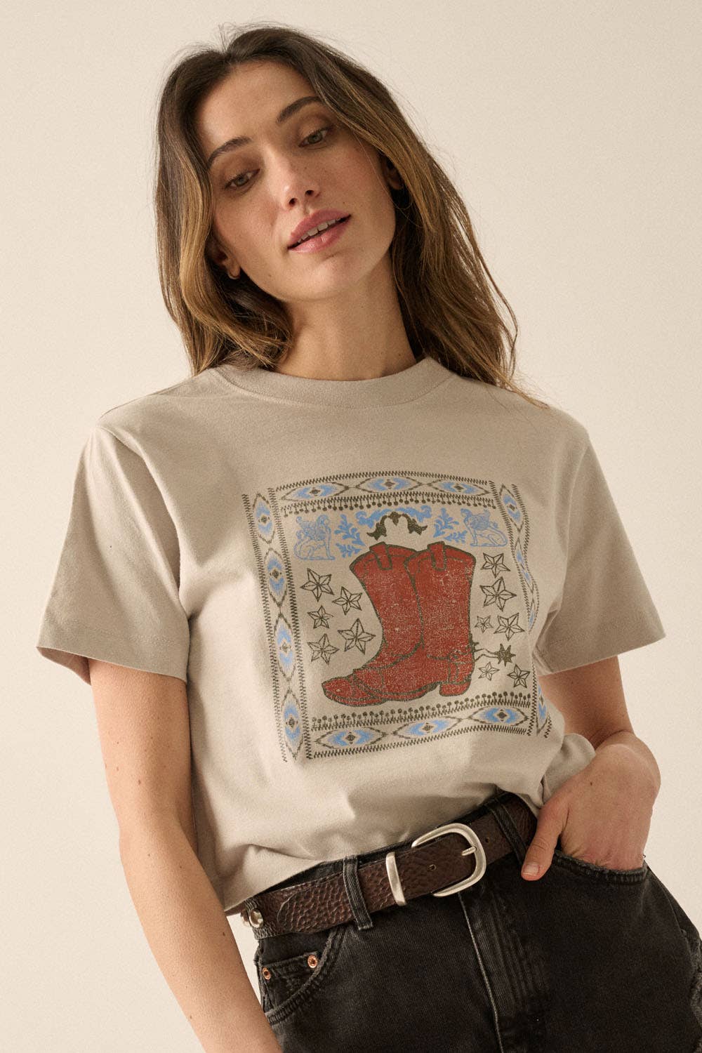 Western Cowboy Graphic Tee