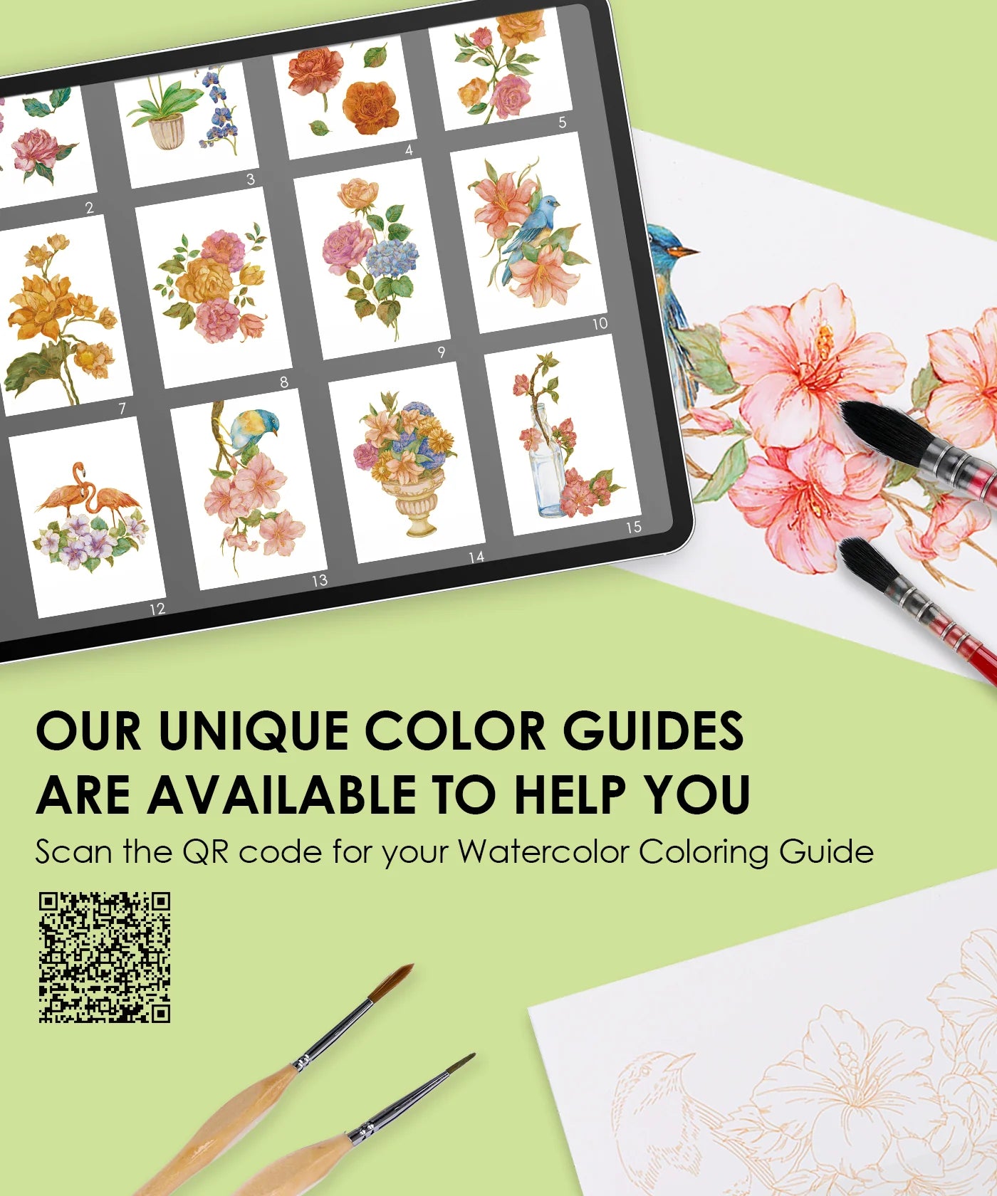 Themed Watercolor Coloring Club Box