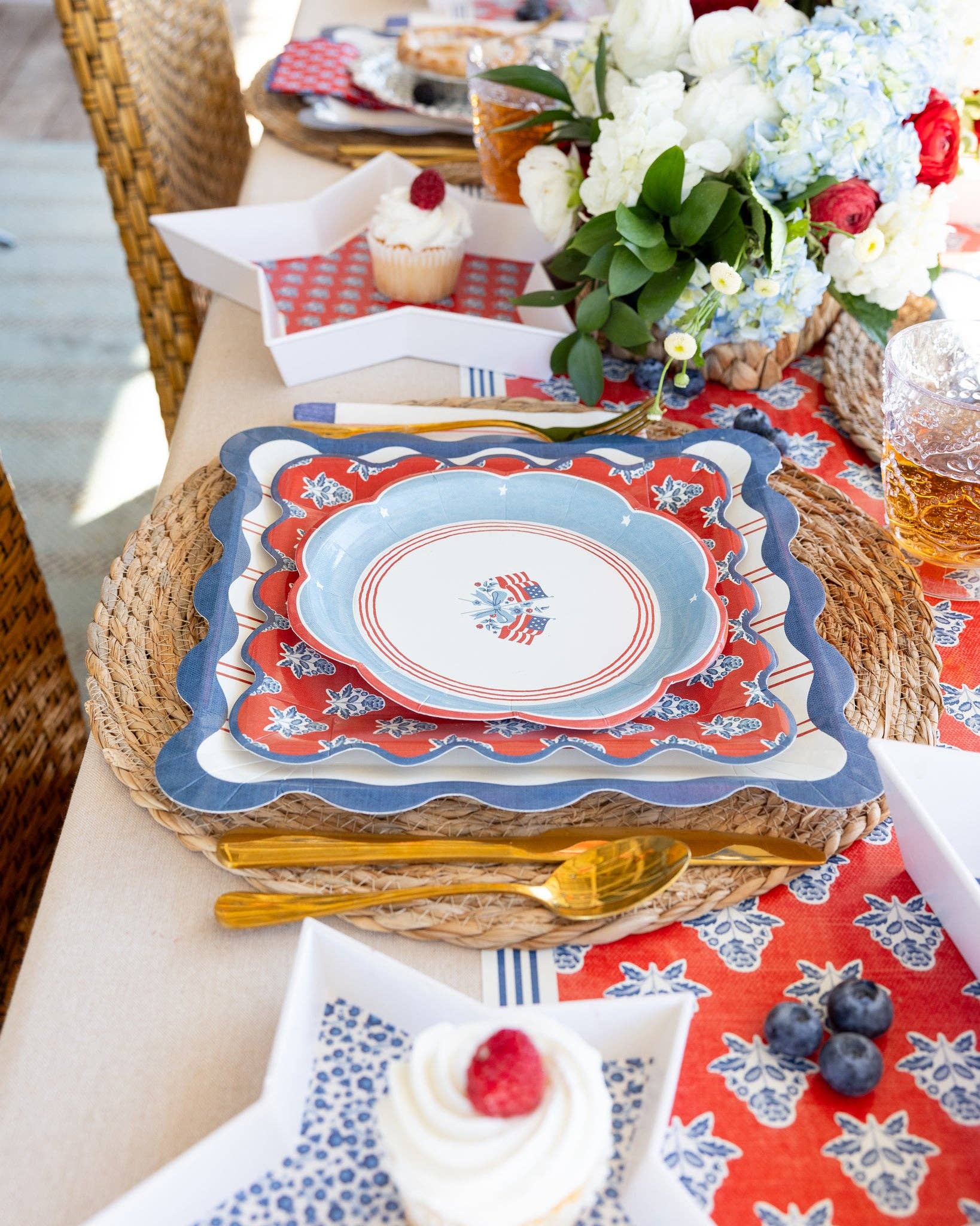 Flag Paper Plate