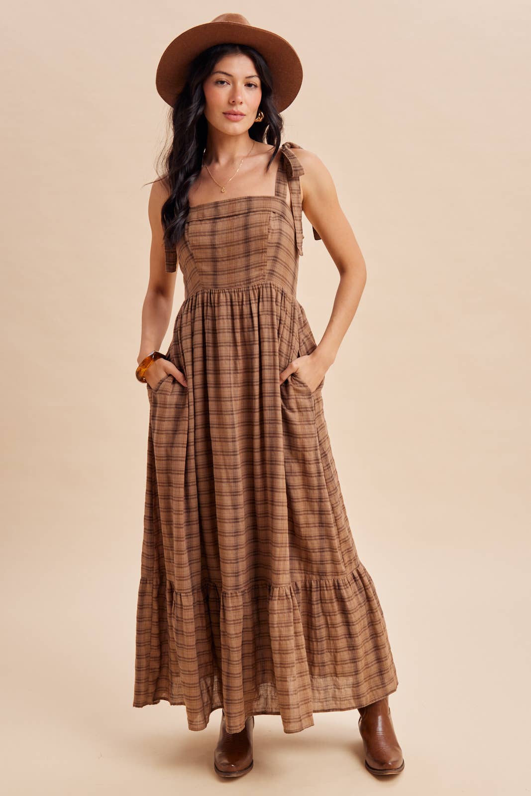 The Tally Tartan Maxi Dress