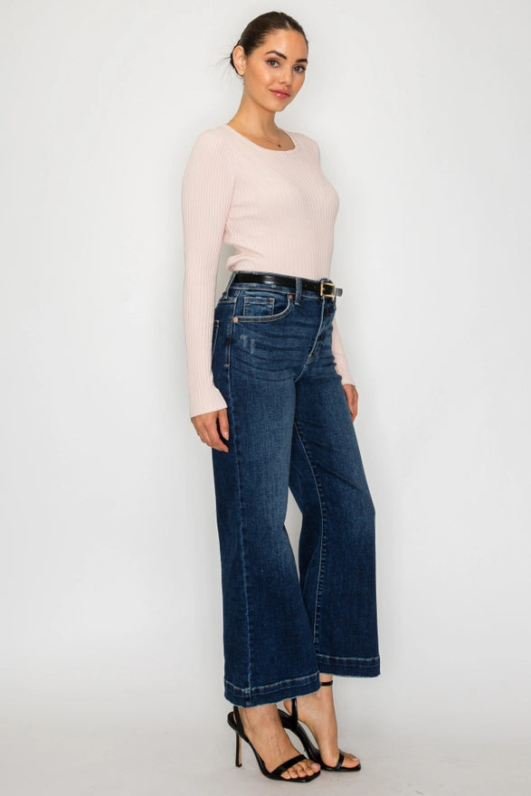 The Valentina Cropped Palazzo Jean