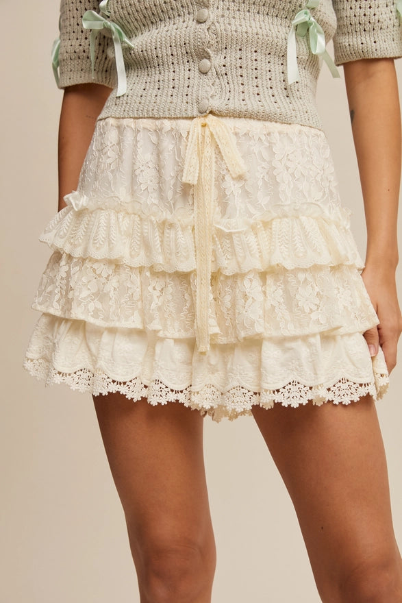 The Viola Lace Short