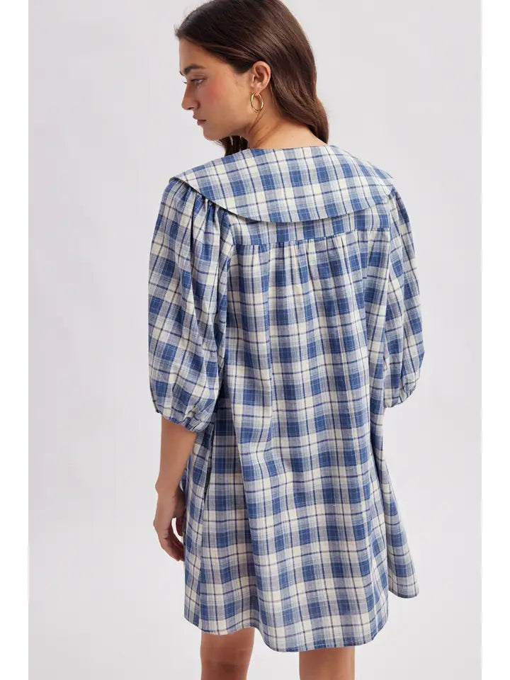 The Prim Checkered Midi Dress