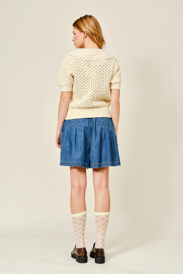 The Desirae Crochet Shirt