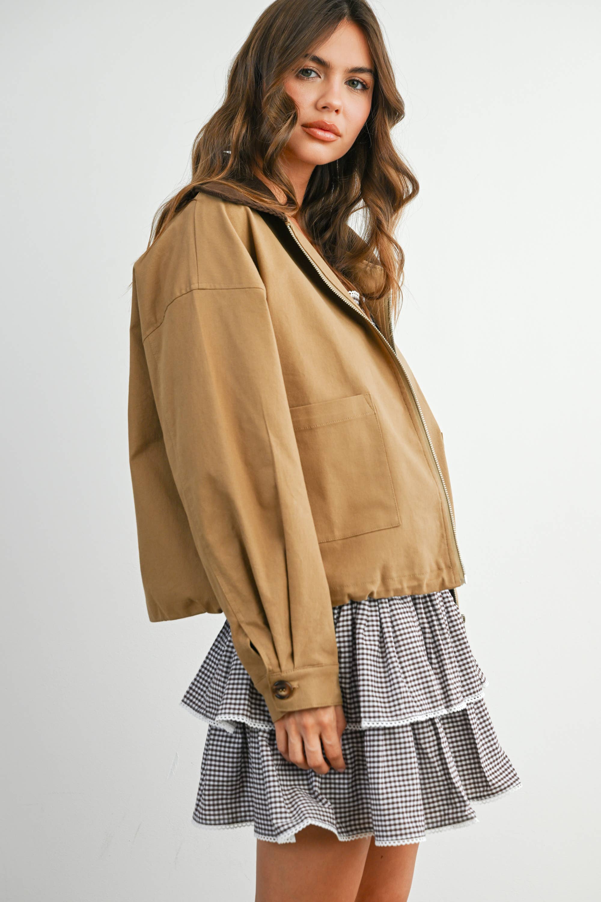 The Johnny Collared Zip-Up Jacket