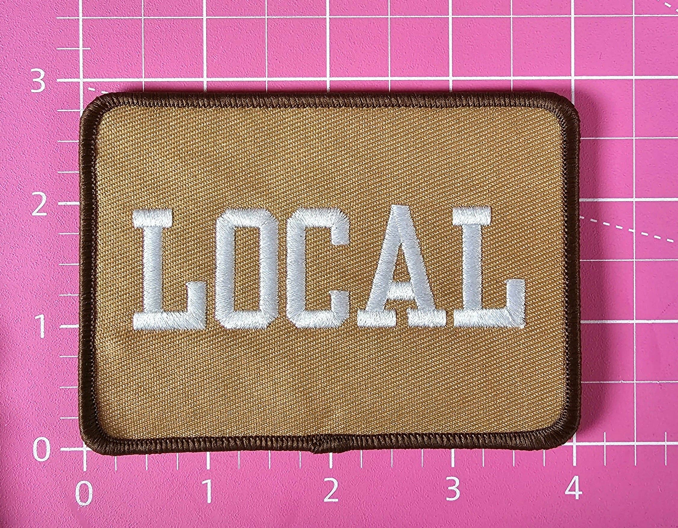 Iron on Patch: Local in Brown