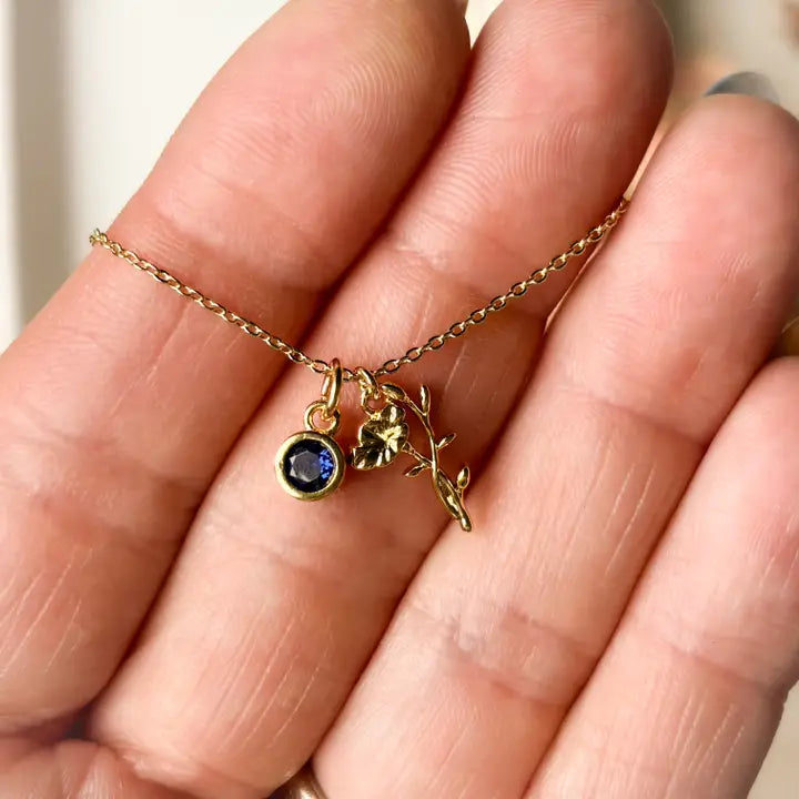 Birth Flower Necklace