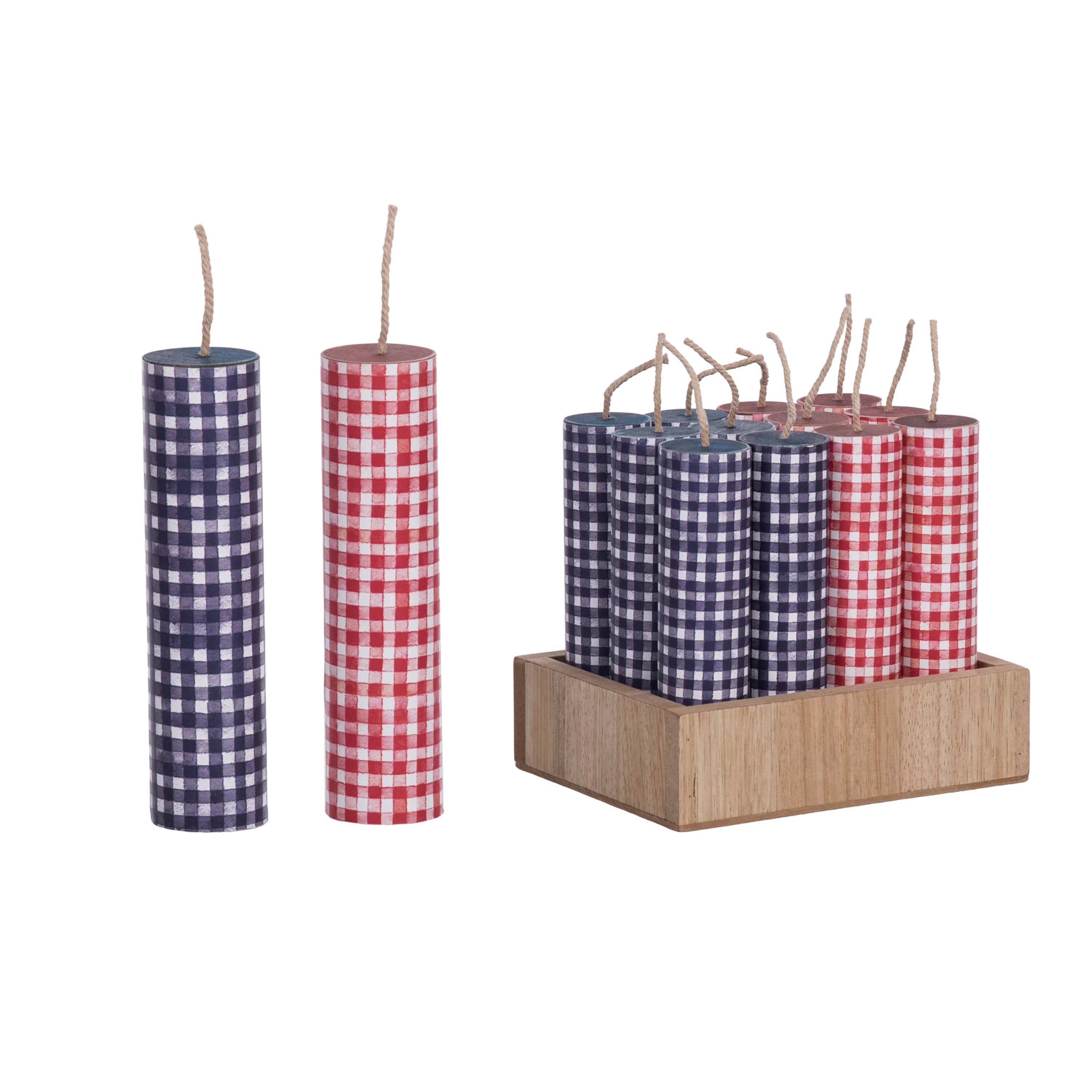 Gingham Firecracker Decor
