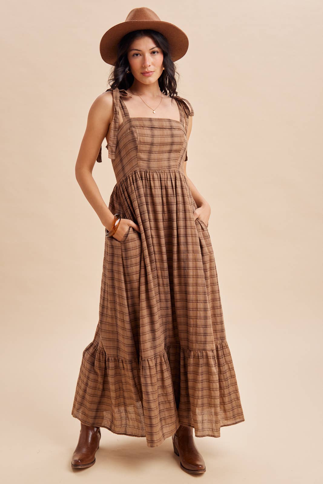 The Tally Tartan Maxi Dress